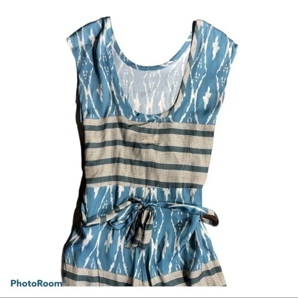 Chaser silky ikat cropped Jumpsuit romper medium - Picture 4 of 8